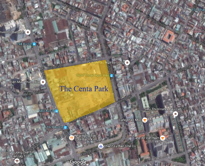 Vị trí căn hộ Centa Park Tân Bình